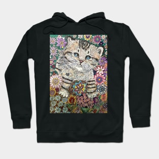 Kitten flowers Hoodie